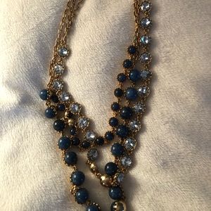 Blue and Gold Necklace from The Loft